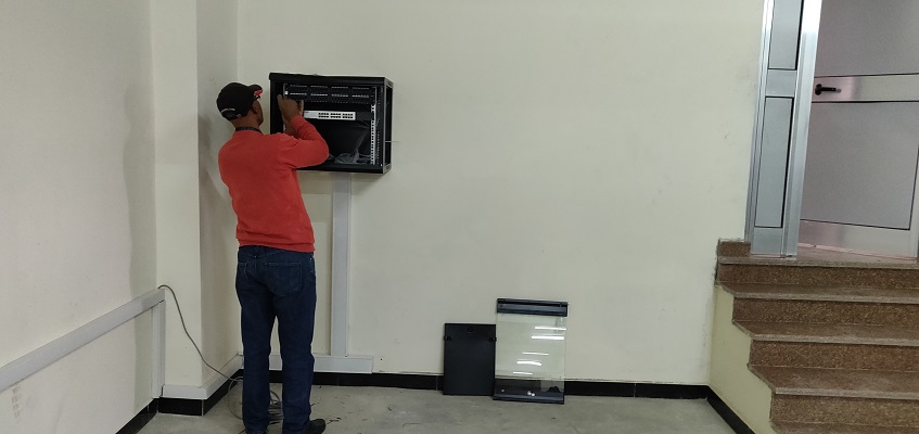 Final touch and inspection on LAN infrastructure Implementation