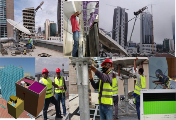 The Team working at various projects